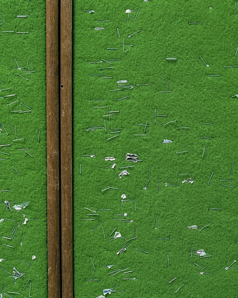 Corkboard on a kitchen wall with pinned notes and a calendar