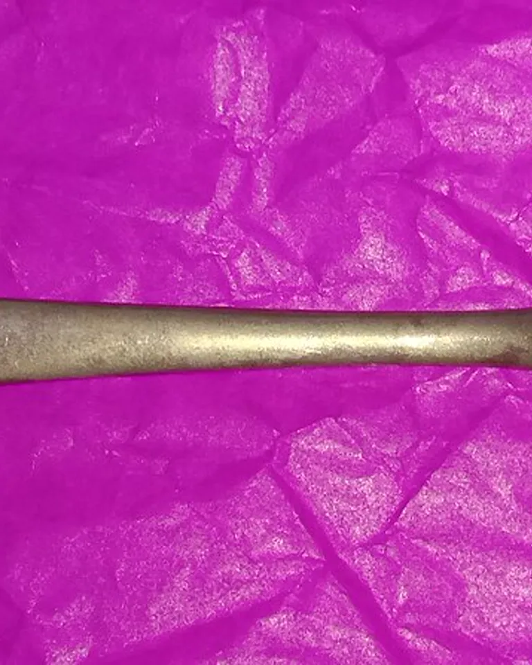 An antique silver spoon